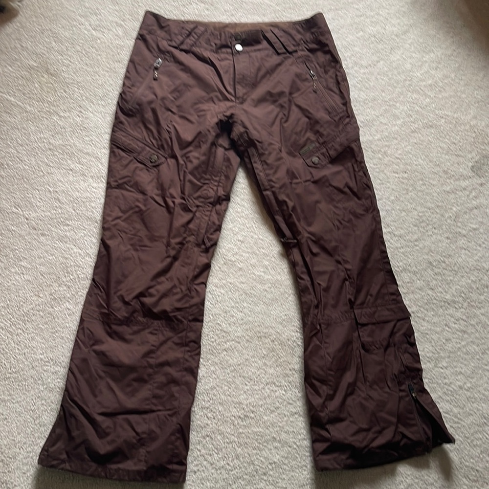 Snowboard pants - women’s Sims brown ski cargo snow pants - XL